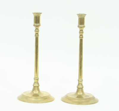 Lot 388 - A pair of 18th Century brass coffee house...