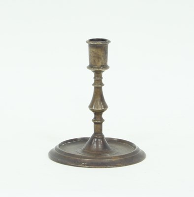 Lot 391 - A 17th Century style brass candlestick, with...