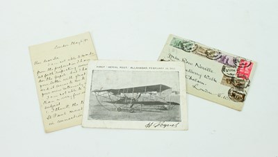 Lot 414 - First Aerial Post, Allahabad, February 18 1911,...