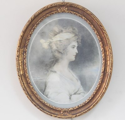 Lot 453 - After John Downman/Portrait of Miss...