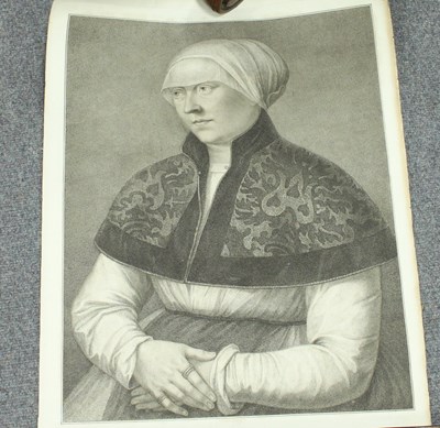 Lot 492 - Bartolozzi after Holbein/Portrait of Holbein's...