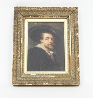 Lot 505 - after Rubens/Self Portrait/watercolour, 17cm x...