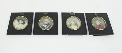 Lot 546 - 18th Century style/Portrait Miniatures of...