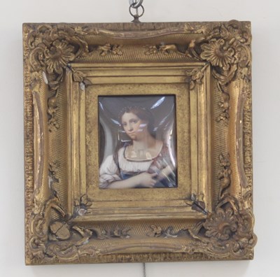 Lot 551 - 19th Century Italian School/Portrait miniature...