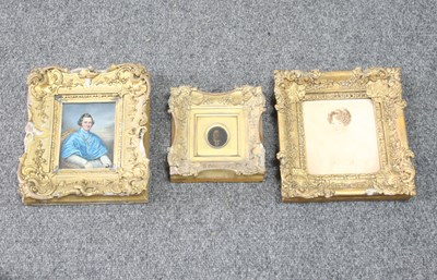 Lot 553 - 19th Century School/Portrait Miniature of a...