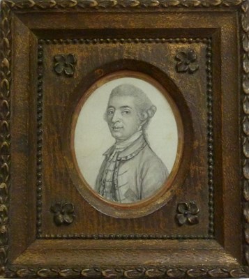 Lot 555 - 18th Century School/Portrait Miniature of a...