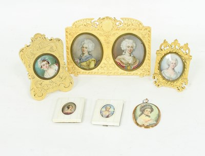 Lot 564 - French School, circa 1900/Portrait Miniatures...