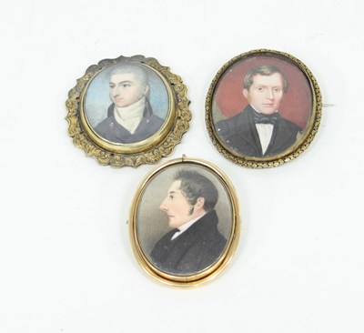 Lot 566 - 19th Century English School/Portrait Miniature...