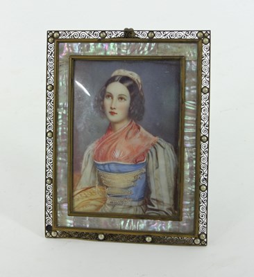 Lot 573 - Josef Karl Stieler/Portrait Miniature of a...