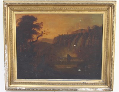 Lot 595 - English School, early 19th Century /The Falls...