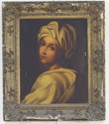 Lot 597 - After Guido Reni/Beatrice Cenci/oil on canvas,...