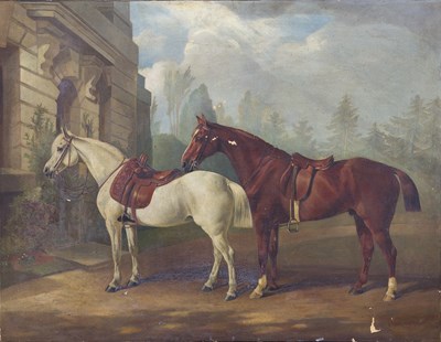 Lot 600 - Edward Lloyd (British 1818-1901) /Two Saddled...