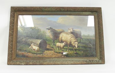 Lot 618 - Follower of Eugene Verboeckhoven/Sheep/oil on...