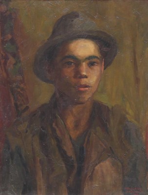 Lot 664 - Toth LeJos/Portrait of a Boy in a...