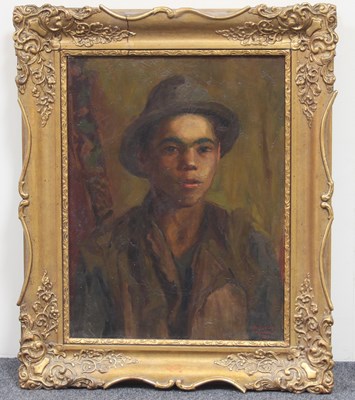 Lot 664 - Toth LeJos/Portrait of a Boy in a...