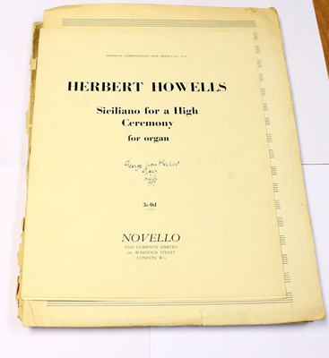 Lot 725 - Herbert Howells (1892-1983)/Siciliano for a...