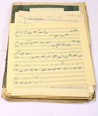 Lot 726 - Manuscript music inscribed or dedicated to Sir...