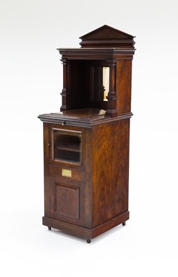 Lot 730 - A fine mahogany music cabinet formerly the...