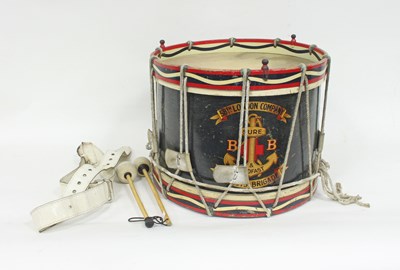 Lot 738 - An early 20th Century Boys Brigade drum, with...