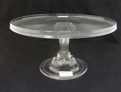 Lot 745 - An 18th Century pedestal-stemmed glass tazza,...