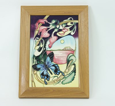 Lot 767 - A Moorcroft plaque No 135/200, 2005, signed,...