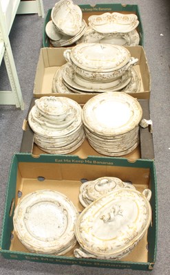 Lot 770 - A Davenport porcelain part dinner service,...