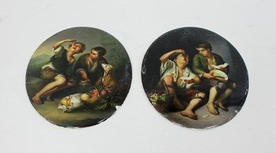 Lot 773 - A pair of Berlin KPM porcelain plaques, mid...