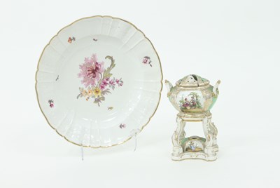 Lot 780 - A German porcelain pastille burner, circa 1900,...