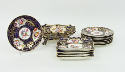 Lot 820 - A 19th Century porcelain dessert service,...