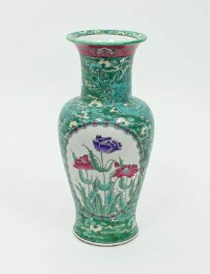 Lot 897 - A late 19th Century Chinese vase painted with...