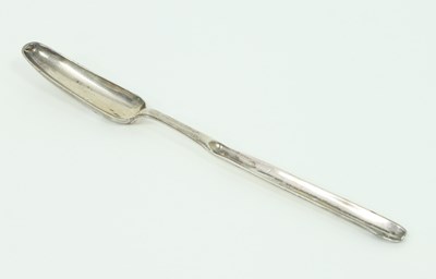 Lot 1028 - A George III silver marrow scoop, H S, London...