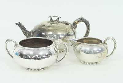 Lot 1091 - A Victorian circular silver tea service,...