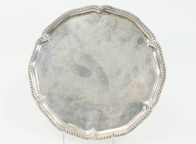 Lot 1099 - A George III silver salver, John Fountain,...