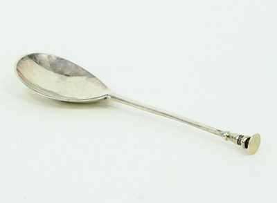 Lot 1123 - A Commonwealth period silver seal top spoon,...