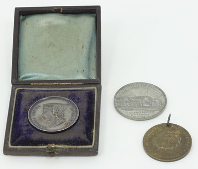 Lot 1170 - A Nottingham election bill medallion, 1803,...