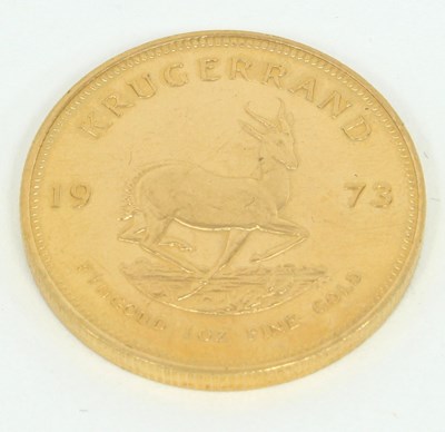 Lot 1180 - A 1973 gold Krugerrand