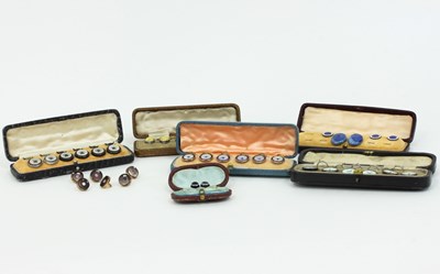 Lot 1215 - A collection of gentleman's dress studs,...