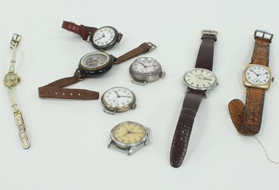 Lot 1271 - A collection of wristwatches, including a...