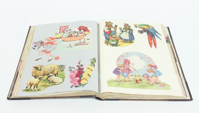 Lot 1 - A child's scrap book containing 1930s and...