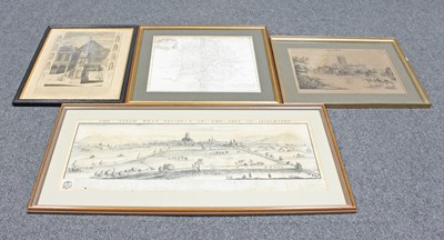 Lot 37 - Robert Morden/Warwickshire/engraved map, 36cm...