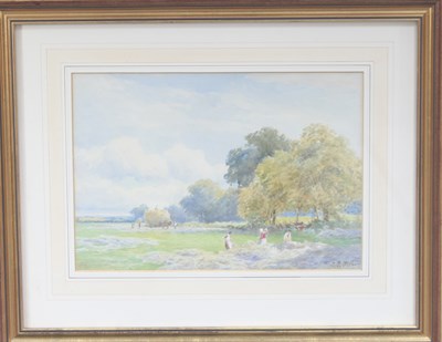 Lot 67 - John Bates Noel/Haymaking/signed/watercolour,...