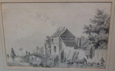 Lot 111 - 19th Century Dutch School/Canal Scene with...