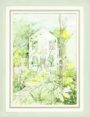 Lot 126 - Three watercolours of country houses...