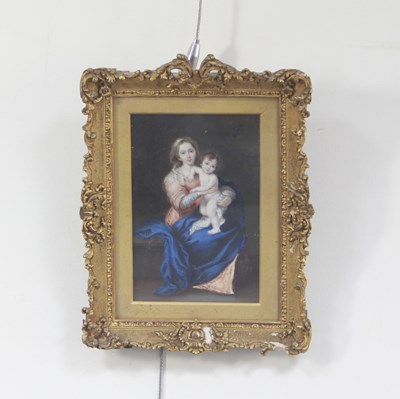 Lot 139 - The Virgin and Child after Murillo/watercolour...