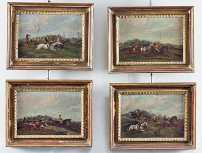 Lot 158 - Henry Alken/Steeplechase/set of four, one...