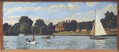 Lot 188 - G F Musty/On the Thames at Datchet/signed and...