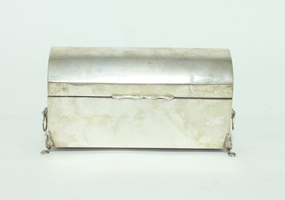 Lot 240 - A silver stationery box, Birmingham 1945, with...