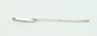 Lot 246 - A George I silver marrow scoop, Charles...