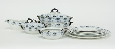 Lot 367 - A K & Co. Staffordshire part dinner service,...