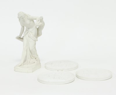 Lot 383 - Three Bing & Grondahl biscuit porcelain...